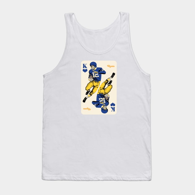 Los Angeles Rams King of Hearts Tank Top by Rad Love